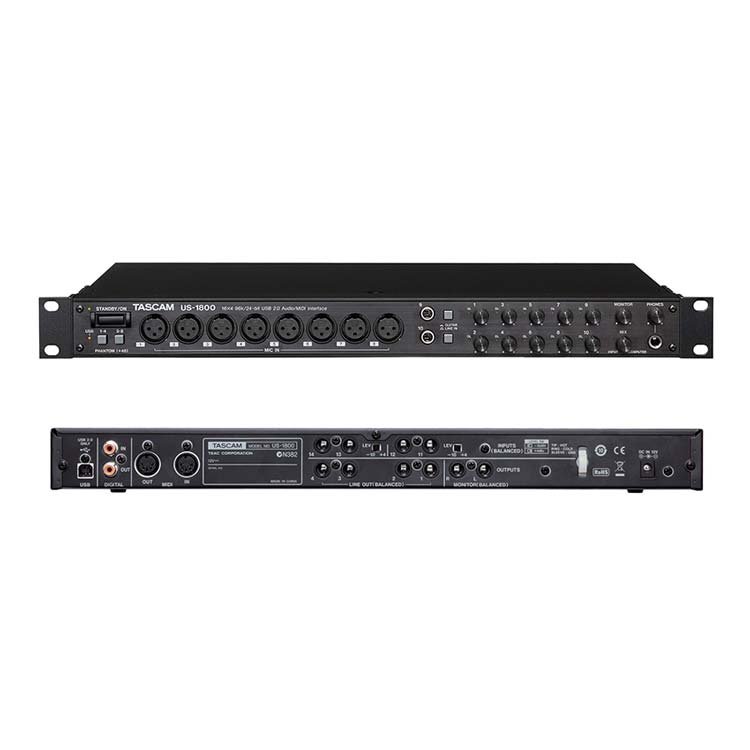 Interface De Audio Usb 2.0 Tascam Us-1800 MIDI