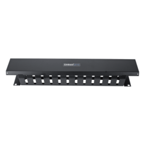 Organizador de Cables Horizontal de 2U para Rack de 19" con Cubierta Metálica