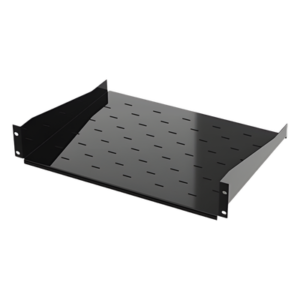 Charola para Soportar Equipos en Rack de 19, Profundidad de 34 cm, Color Negro, 1U