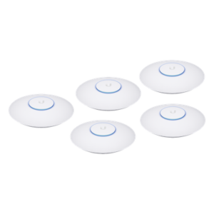 Paquete de 5 Access Point UniFi 802.11ac Wave 2, MU-MIMO4X4 con antena Beamforming, hasta 1.7 Gbps, para interior PoE 802.3af, soportan 200 clientes, No incluyen PoE´s