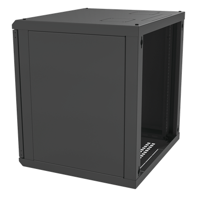 Gabinete para Montaje en Pared Cuerpo Fijo, con 12 Unidades de Rack, de 19in, Puerta de Cristal Templado, Fabricado en Acero - Imagen 4