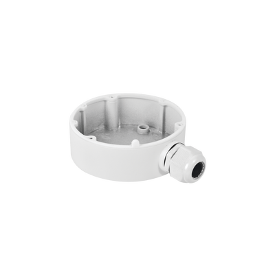 Caja de Conexiones de Exterior para Cámaras Tipo Mini Domo / IP66 / Color Blanco