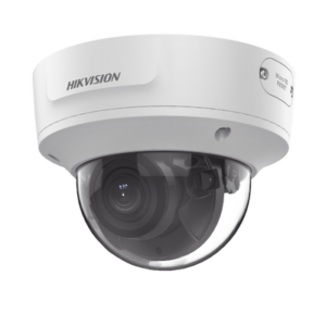 Domo IP 6 Megapixel / Lente Mot. 2.8 a 12 mm / 40 mts IR EXIR /Exterior IP67 / IK10 / WDR 120 dB / PoE / Videoanaliticos (Filtro de Falsas Alarmas) / Ultra Baja Iluminación / Entrada y Salida de Audio y Alarma