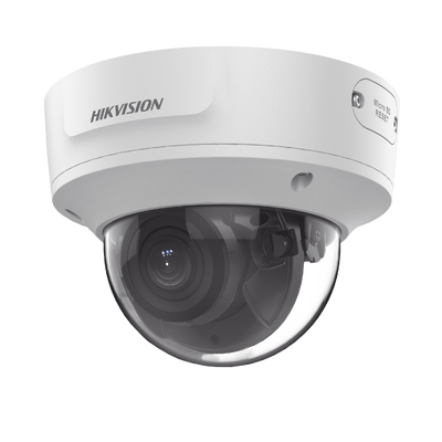 Domo IP 6 Megapixel / Lente Mot. 2.8 a 12 mm / 40 mts IR EXIR /Exterior IP67 / IK10 / WDR 120 dB / PoE / Videoanaliticos (Filtro de Falsas Alarmas) / Ultra Baja Iluminación / Entrada y Salida de Audio y Alarma