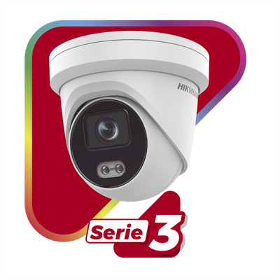 Turret IP 4 Megapixel / Imagen a color 24/7 / Lente 4 mm / Luz Blanca 40 mts / Exterior IP67 / Micrófono Integrado / WDR 120 dB / Audio y Alarma / Onvif / MicroSD - Imagen 2
