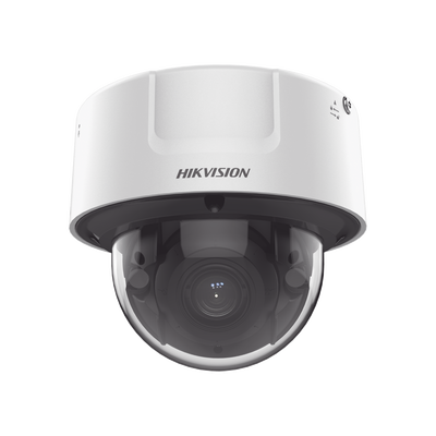 Domo IP 4 Megapixel / 30 mts IR EXIR / Lente Mot. 2.8-12 mm / IK10 / H.265+ / WDR 140 dB / Detección Facial / Conteo Facial / DeepinView / Búsqueda por Atributos / Micrófono Integrado