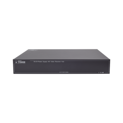 Es solo el Receptor; 200 metros en 4K , 300 metros en 5MP , VIDEO+PODER / 16 Canales / Para rack/ Para transmisión de alimentación ( de 36 Vcd a 12 Vcd) y video (HD-TVI) / 4K / SIN RUIDO / INSTALACIÓN LIMPIA - Imagen 2