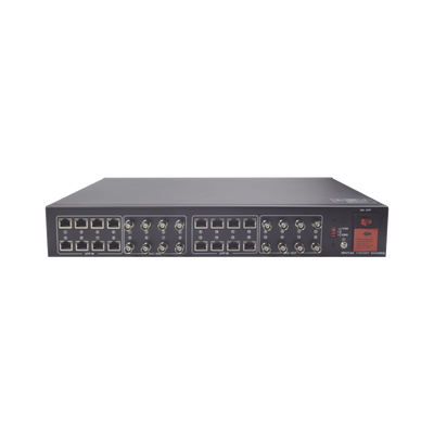 Es solo el Receptor; 200 metros en 4K , 300 metros en 5MP , VIDEO+PODER / 16 Canales / Para rack/ Para transmisión de alimentación ( de 36 Vcd a 12 Vcd) y video (HD-TVI) / 4K / SIN RUIDO / INSTALACIÓN LIMPIA - Imagen 3