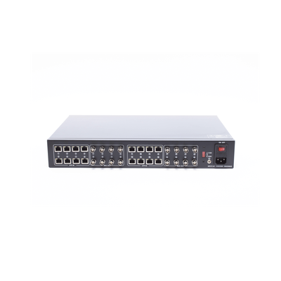 (SOLO RECEPTOR) TRANSCEPTOR ACTIVO DE 16 CANALES / VIDEO+PODER en un solo Cable UTP / 150 metros en 4K, 200 metros en 5 MP/ Envía 36 Vcc y Recibe 12 Vcc / TODO INCLUIDO PARA RACK / HD-TVI/CVI/AHD/CVBS / SIN RUIDO / INSTALACIÓN LIMPIA. - Imagen 4