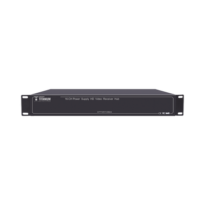Es solo el Receptor; 200 metros en 4K , 300 metros en 5MP , VIDEO+PODER / 16 Canales / Para rack/ Para transmisión de alimentación ( de 36 Vcd a 12 Vcd) y video (HD-TVI) / 4K / SIN RUIDO / INSTALACIÓN LIMPIA