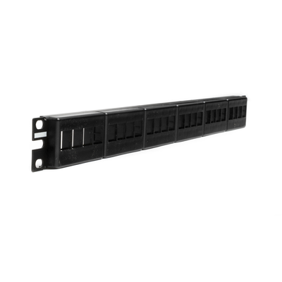 Panel de Parcheo Modular Keystone (Sin Conectores), de 24 Puertos, Identificación con Etiqueta Adhesiva, 1UR - Imagen 3