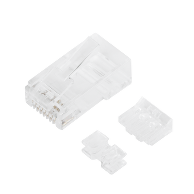 Bote con 100 Piezas de Plug Modular RJ45 Cat6A chapado de oro a 30 micras para durabilidad extrema - Imagen 4