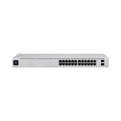 UniFi Switch USW-24-POE Gen2, Capa 2 de 24 puertos (16 puertos PoE 802.3af/at + 8 puertos Gigabit) + 2 puertos 1G SFP, 95W, pantalla informativa - Imagen 3