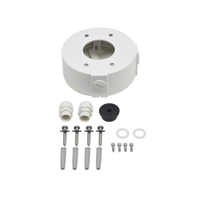 Caja de Conexiones Universal / Uso en Interior / Fabricada en Metal / Color Blanco / Uso en Bala - Domo - Turret - Imagen 2
