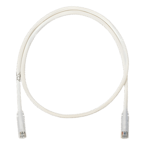 Cable de Parcheo UTP Categoría 6, con Plug Modular en Cada Extremo - 1 Metro (3.28 Pies) - Blanco Mate