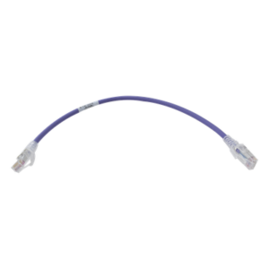Patch Cord MC6 Modular Cat6 UTP, CM/LS0H, 0.3 Metros (1 Pie), Color Violeta