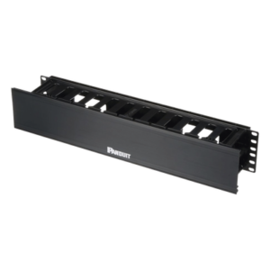Organizador de Cables Horizontal PatchLink, Sencillo (Solo Frontal), Con Tapa Extendida, Para Rack de 19in, 2UR