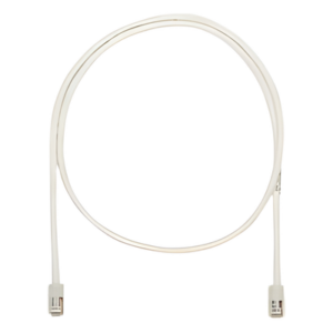 Cable de Parcheo UTP Categoría 5e, con Plug Modular en Cada Extremo - 1 Metro (3.28 Pies) - Blanco Mate