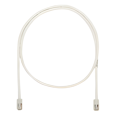 Cable de Parcheo UTP Categoría 5e, con Plug Modular en Cada Extremo - 1 Metro (3.28 Pies) - Blanco Mate