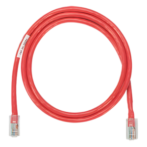Cable de Parcheo UTP Categoría 5e, con Plug Modular en Cada Extremo - 2 Metros (6.56 Pies) - Rojo