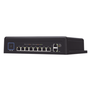 Switch industrial UniFi PoE de 10 puertos Gigabit (8 x 802.3bt y 2 x Ethernet) para temperaturas extremas