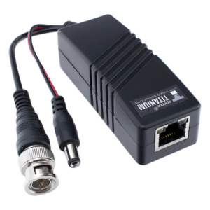 (TRANSCEPTOR) TRANSMISOR ACTIVO para Kits KITTT4PVTURBOX, KITTT8PVTURBOX, KITTT16PVTURBOX y KIT-TT16PVTURBOX-RX / Regula el voltaje de 36 Vcc a 12Vcc / HD-TVI/CVI/AHD/CVBS / Se instala del lado de la cámara.