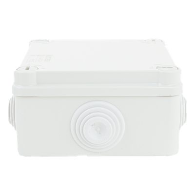 Caja Estanca de PVC Para Derivación y Conexión, 6 Entradas, Tapa con Tornillo de 1/4" de Vuelta, 100x100x50 mm (Área Interna), Uso Exterior IP55, Material que no Propaga el Fuego y Libre de Hálogenos - Imagen 5