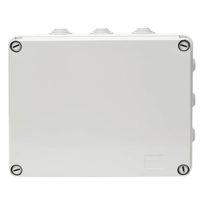Caja Estanca de PVC Para Derivación y Conexión, 12 Entradas, Tapa Atornillada, 240x190x90 mm (Área interna), Uso Exterior IP55, Material que no Propaga el Fuego y Libre de Hálogenos - Imagen 4