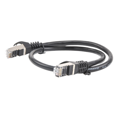 Cable de Parcheo FTP Cat6 - 0.5 Metros (1.64 Pies) - Negro - Imagen 2