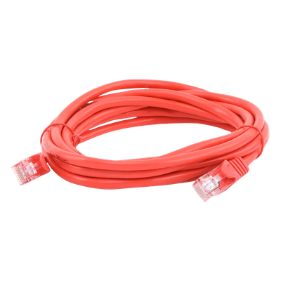 Cable de Parcheo UTP Cat5e - 3.0 Metros (9.84 Pies) - Rojo - Imagen 2