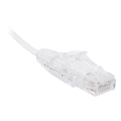 Cable de Parcheo Slim UTP Cat6 - 30 cm (11.81 Pulgadas) Blanco, Diámetro Reducido (28 AWG) - Imagen 2