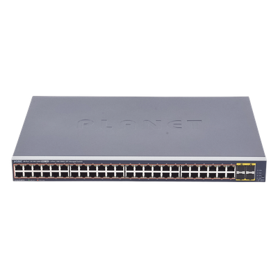 Switch Administrable de 48-Puertos 10/100/1000T 802.3at PoE + 4-Puertos 100/1000BASE-X SFP / 440W - Imagen 2
