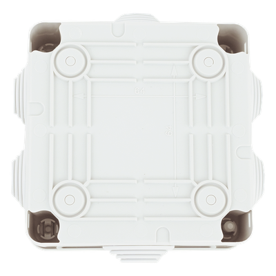 Caja Estanca de PVC Para Derivación y Conexión, 6 Entradas, Tapa con Tornillo de 1/4" de Vuelta, 100x100x50 mm (Área Interna), Uso Exterior IP55, Material que no Propaga el Fuego y Libre de Hálogenos - Imagen 6