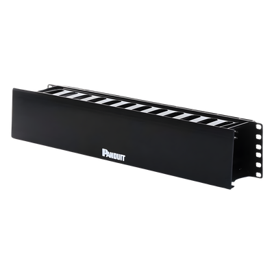 Organizador de Cables Horizontal PatchLink, Sencillo (Solo Frontal), Con Tapa Extendida, Para Rack de 19in, 2UR - Imagen 5