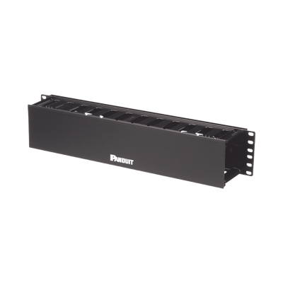 Organizador de Cables Horizontal PatchLink, Sencillo (Solo Frontal), Para Rack de 19in, 2UR - Imagen 2