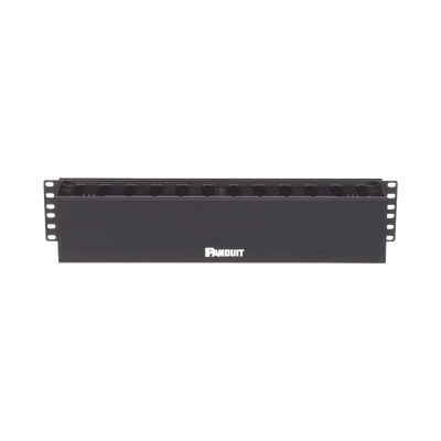Organizador de Cables Horizontal PatchLink, Sencillo (Solo Frontal), Para Rack de 19in, 2UR - Imagen 3