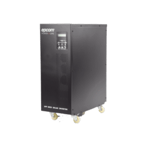 Inversor / Cargador para sistemas tipo isla de 192Vcc/120VCA de 5000W onda sinusoidal pura con controlador MPPT. Administre una fuente fotovoltaica, la red eléctrica y recargue su banco de baterías y su consumo sin problemas.