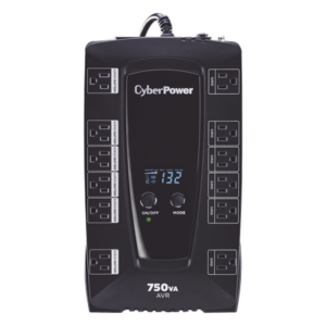 UPS de 750 VA/450 W, Topología Línea Interactiva, Entrada 120 Vca NEMA 5-15P, Tipo Gabinete Compacto, Con 12 Tomas NEMA 5-15R