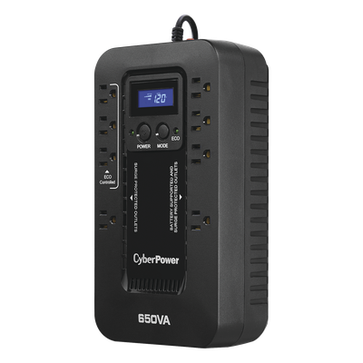 UPS de 650 VA/390 W, Topología Standby con Modo Ahorrador ECO, Entrada 120 Vca NEMA 5-15P, Con 8 Tomas NEMA 5-15R - Imagen 2