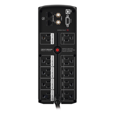 UPS de 1500 VA/900 W, Topología Línea Interactiva, Entrada 120 Vca NEMA 5-15P, Tipo Torre, Con 8 Tomas NEMA 5-15R - Imagen 4
