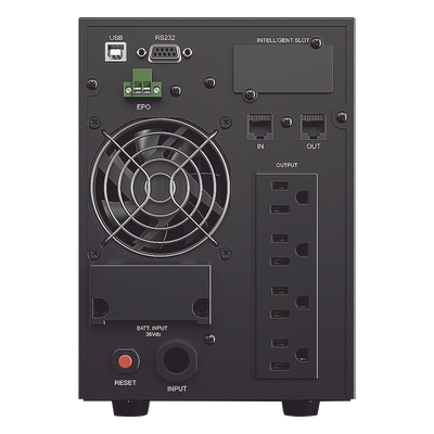 UPS de 1000 VA/900 W, Online Doble Conversión, Entrada 120 Vca NEMA 5-15P, Onda Senoidal Pura, Tipo Torre, Con 4 Tomas NEMA 5-15R - Imagen 3