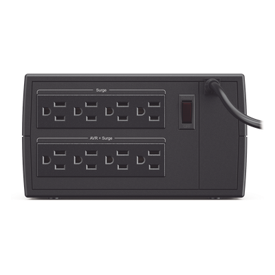 Regulador De Voltaje de 1000VA/500W, Entrada NEMA 5-15P, Con 8 Salidas NEMA 5-15R y Supresión de Picos a 245 Joules - Imagen 3