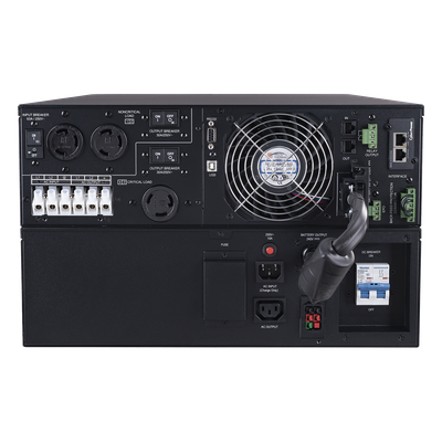 UPS de 10000 VA/10000 W, Online Doble Conversión, 200 - 240 Vac de Entrada, 200 - 240 Vac de Salida, Terminal Hardwired, Onda Senoidal Pura, Torre o Rack de 6 UR, Con 3 Tomas NEMA L6-30R - Imagen 4