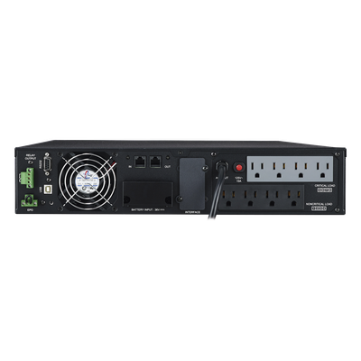 UPS de 1500 VA/1350 W, Online Doble Conversión, Entrada 120 Vca NEMA 5-15P, Onda Senoidal Pura, Rack o Torre de 2 UR, Con 8 Tomas NEMA 5-15R - Imagen 3