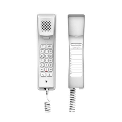Teléfono IP profesional para Hotelería, montaje en pared, teclado numérico estándar, conferencia de 3 vías, Opus y PoE. - Imagen 2