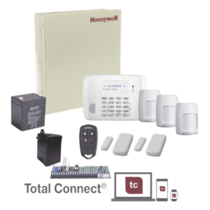 Kit de alarma inalámbrica con panel VISTA-48, teclado y receptor RF, 2 contactos y 3 sensores PIR, hasta 48 zonas