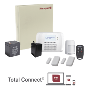 Kit de alarma inalámbrica con panel VISTA-48, teclado y receptor RF, 2 contactos y 1 sensor PIR, hasta 48 zonas