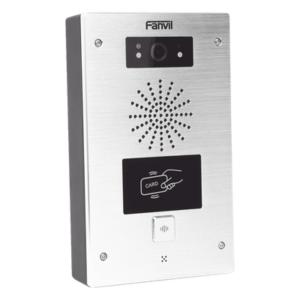 Video portero IP, 2 líneas SIP, 2 relevadores, lector de tarjeta RFID, Compatible con NVR Hikvision por Onvif, con botón para llamada, anti-vandálico, PoE, IP65 e IK10, PoE
