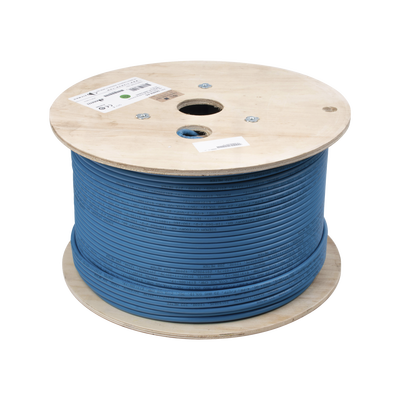 Bobina de Cable Blindado F/UTP de 4 Pares, Z-MAX, Cat6A, Soporte de Aplicaciones 10GBase-T, CMR (Riser), Color Azul, 305m - Imagen 4