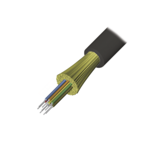 Cable de Fibra Óptica de 6 hilos, Interior/Exterior, Loose Tube, No Conductiva (Dieléctrica), LS0H, Monomodo OS1/OS2 9/125, 1 Metro